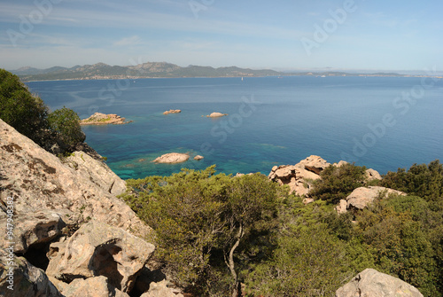 Veduta della costa di Olbia, tra Poltu Abe e Capo Ceraso photo