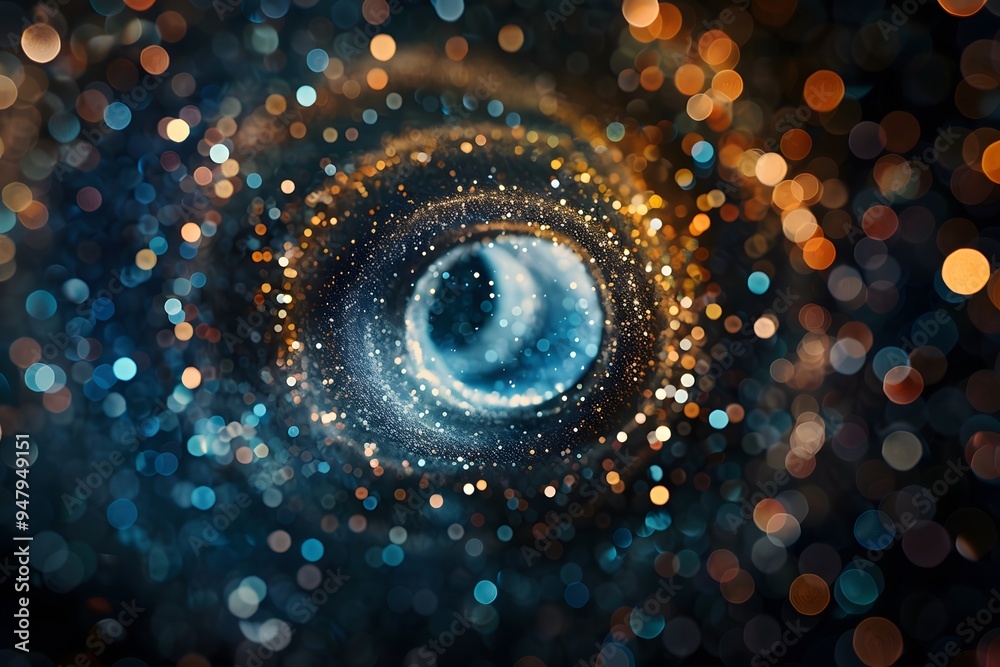 Cosmic Swirl: A Stunning Visualization of a Galaxy's Depths