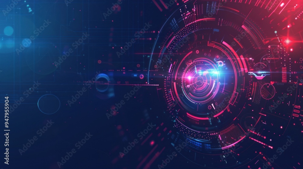 Obraz premium Abstract Futuristic Technology Design