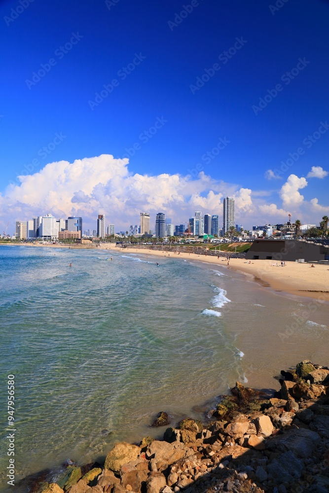 Naklejka premium South Tel Aviv skyline
