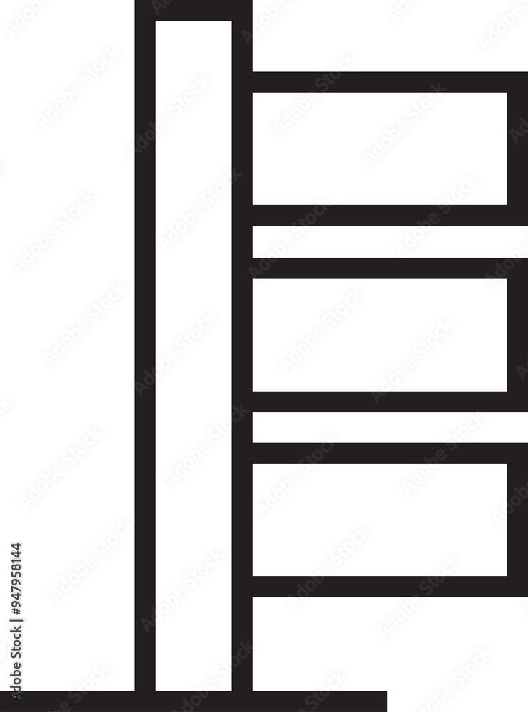 Street Signpost Line Icon Street Signpost Line Icon