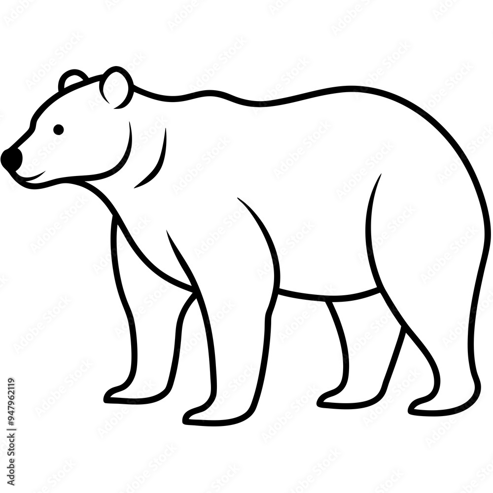 Bear Silhouette Black Vector Bear Silhouette Black Vector