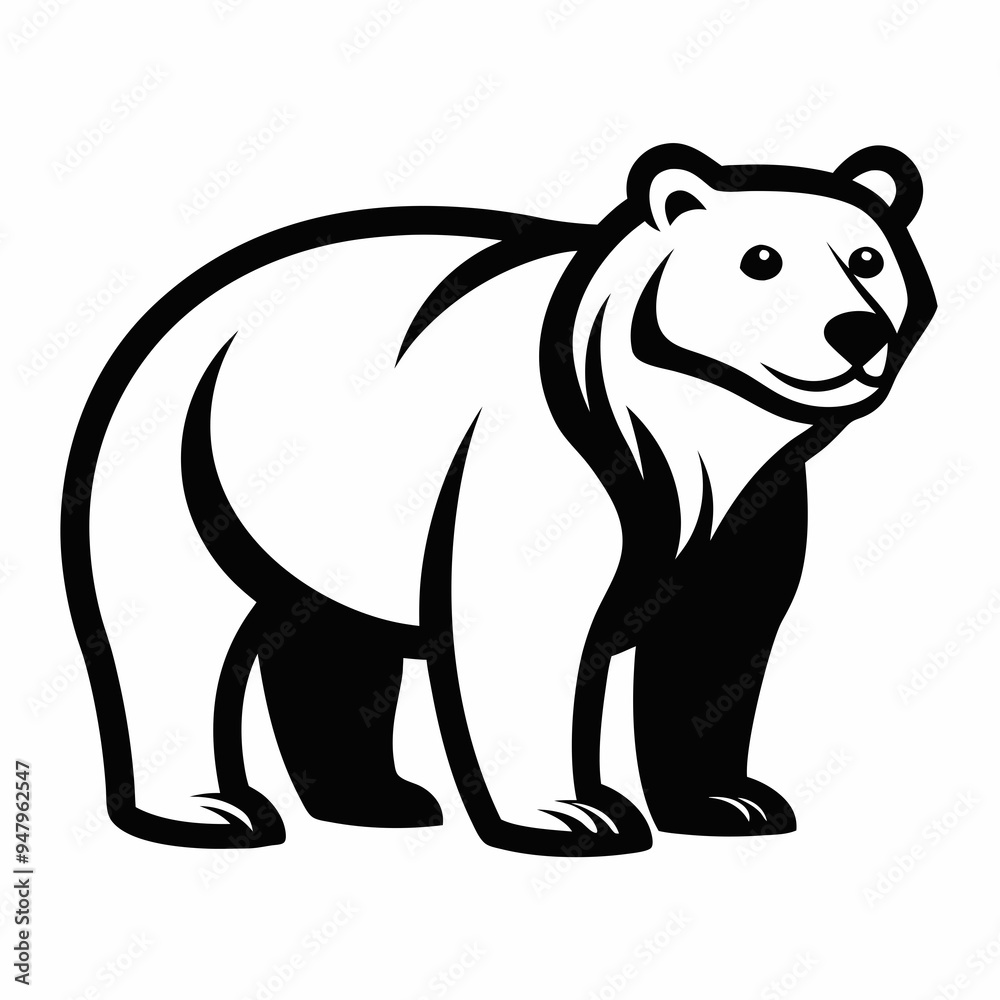 Bear Silhouette Black Vector Bear Silhouette Black Vector