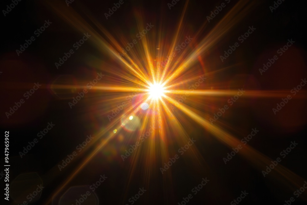 Radiant starburst light effect Radiant starburst light effect