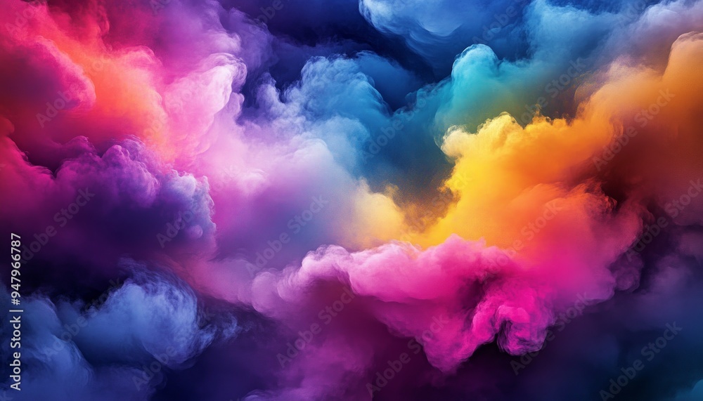 Abstract Colorful Background with Vibrant Flowing Waves and Soft Gradients Abstract Colorful Background with Vibrant Flowing Waves and Soft Gradients