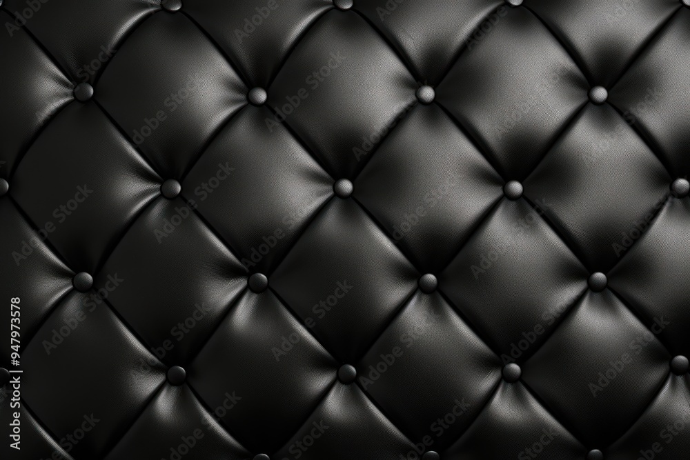 Luxurious black leather tufted background Luxurious black leather tufted background