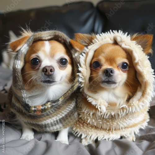 two_happy_chihuahuas photo