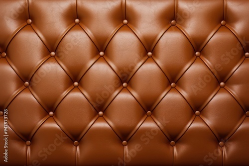 Luxurious brown leather upholstery pattern photo