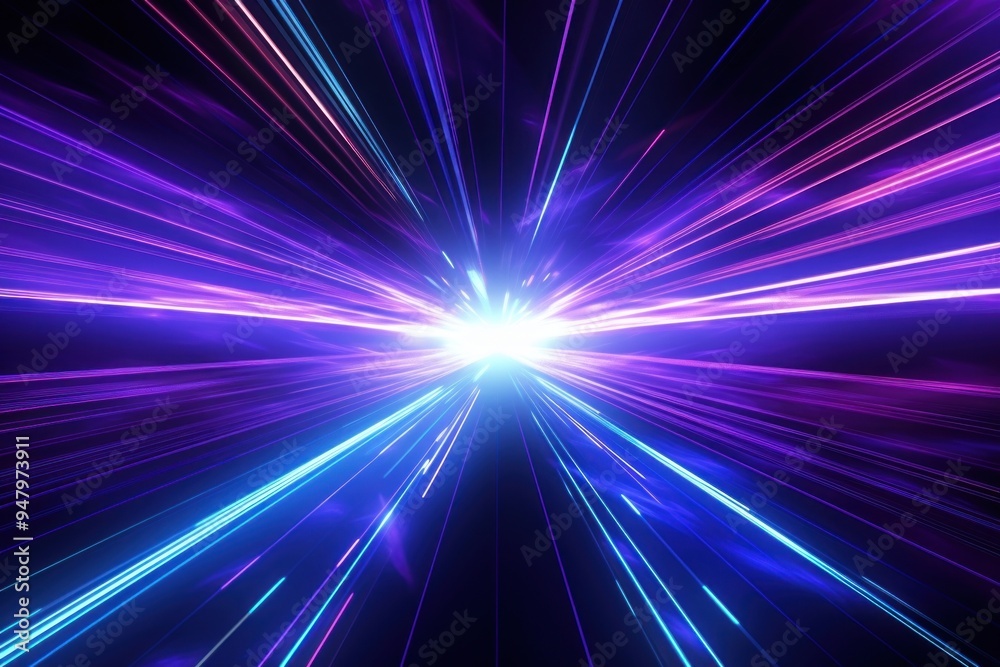 Vibrant futuristic light burst illustration Vibrant futuristic light burst illustration