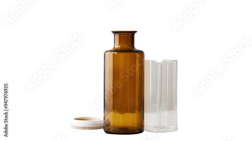 Empty Filter Bottle isolated on transparent background, PNG