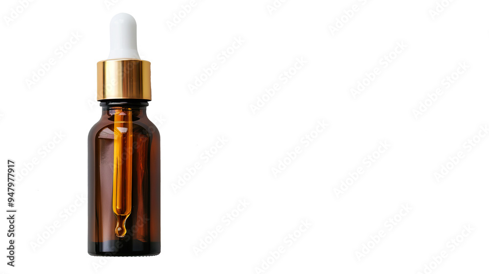 Empty Serum Bottle on transparent background, PNG