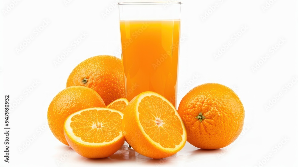 Freshly Squeezed Orange Juice with Oranges Freshly Squeezed Orange Juice with Oranges