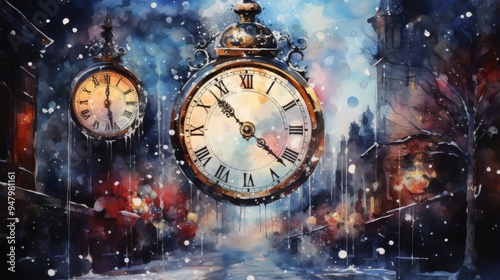 Wallpaper Mural New Year's Eve December 31 Generative AI Torontodigital.ca