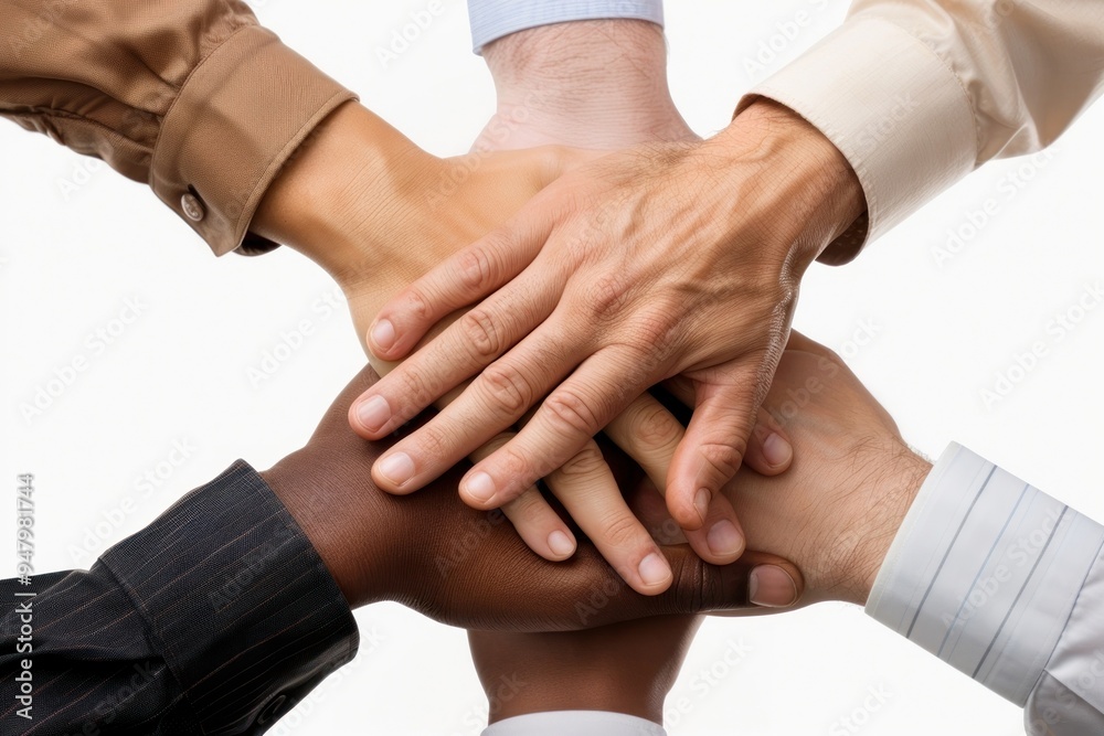 Diverse hands teamwork unity Diverse hands teamwork unity