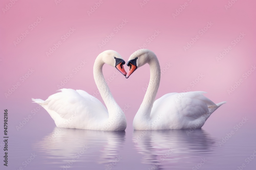 Fototapeta premium Swan animal white bird.