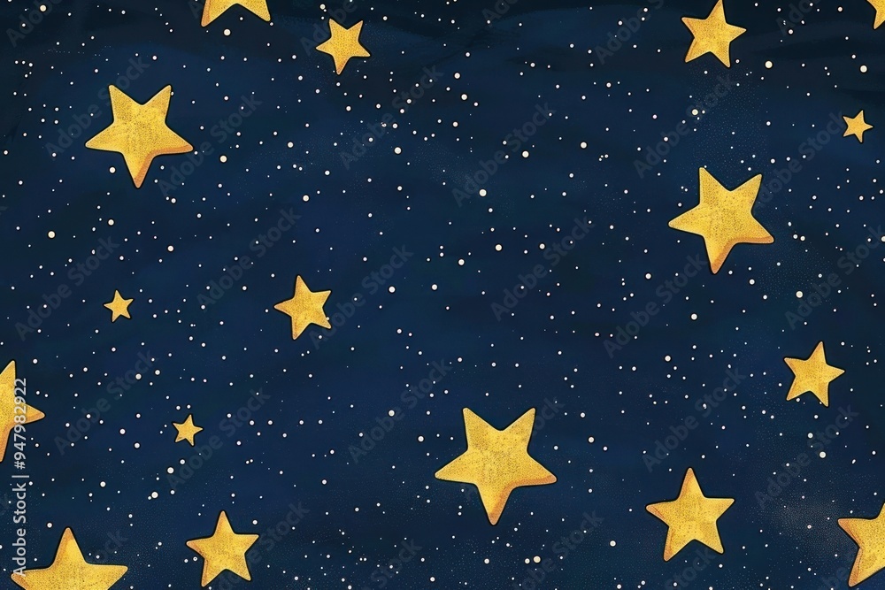 Naklejka premium Starry night sky background