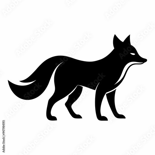 Fox Silhouette Black Vector