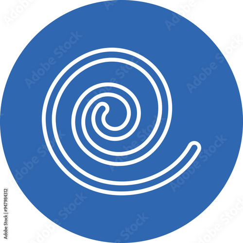 Danish Pastry line circle icon
