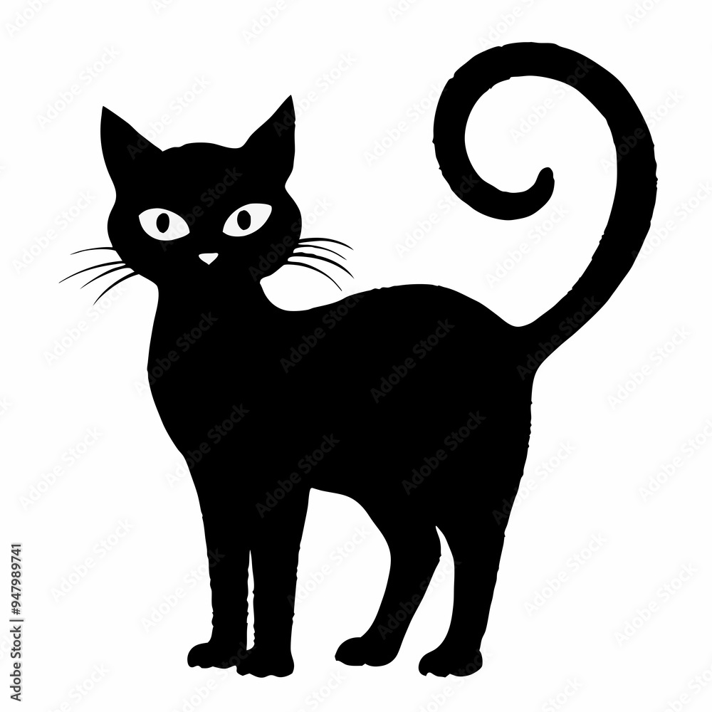 halloween cat vector silhouette halloween cat vector silhouette