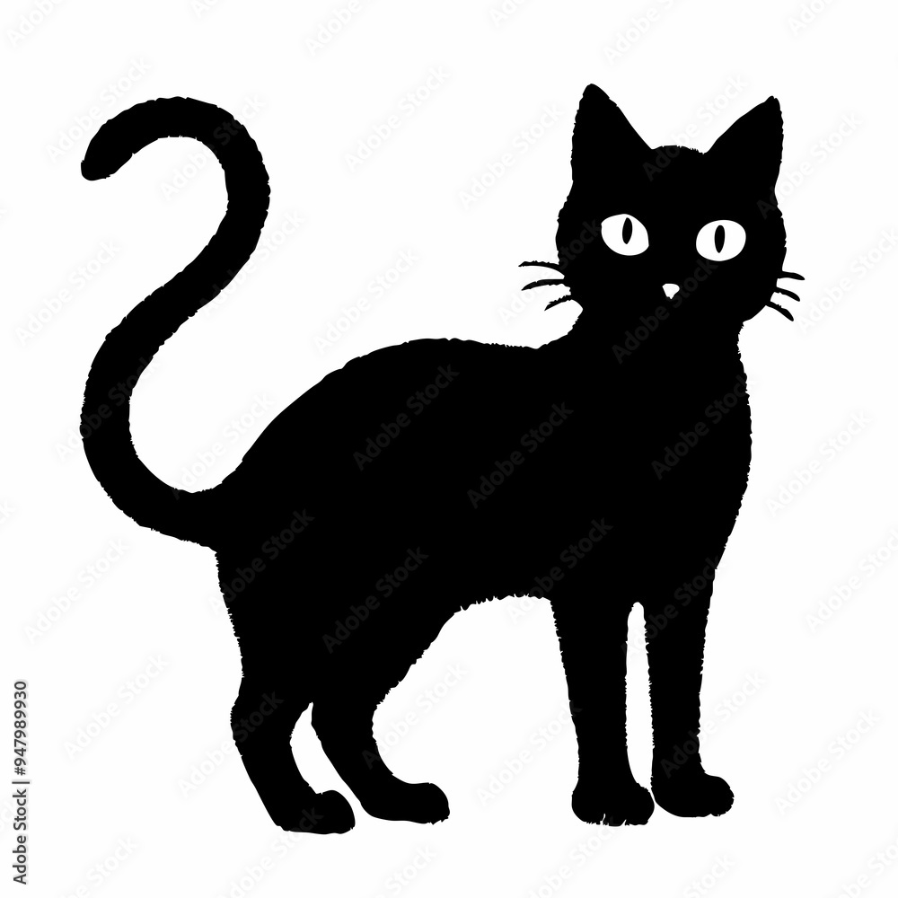 halloween cat vector silhouette halloween cat vector silhouette