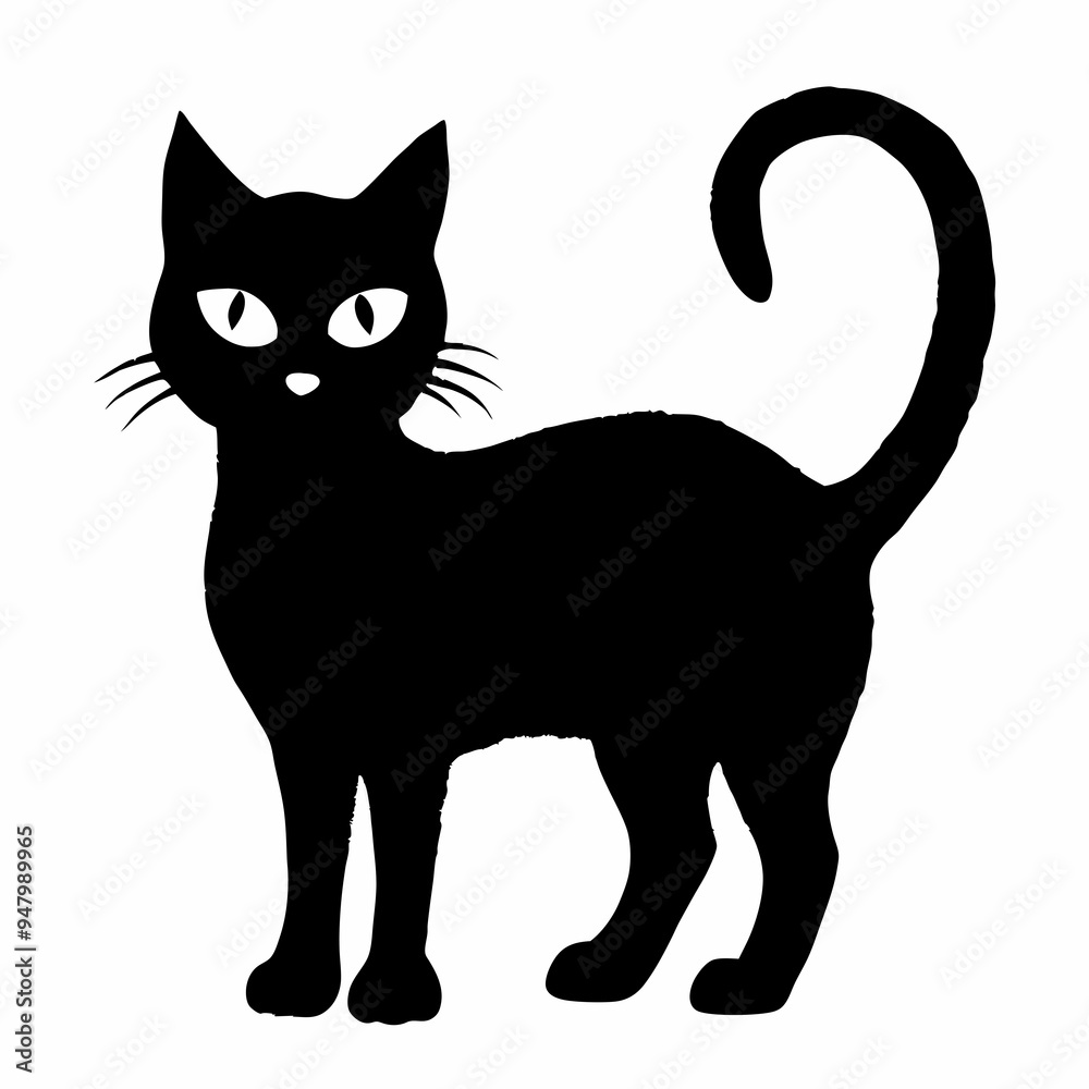 halloween cat vector silhouette halloween cat vector silhouette