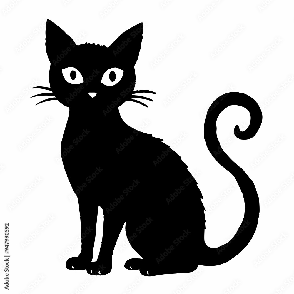 halloween cat vector silhouette halloween cat vector silhouette