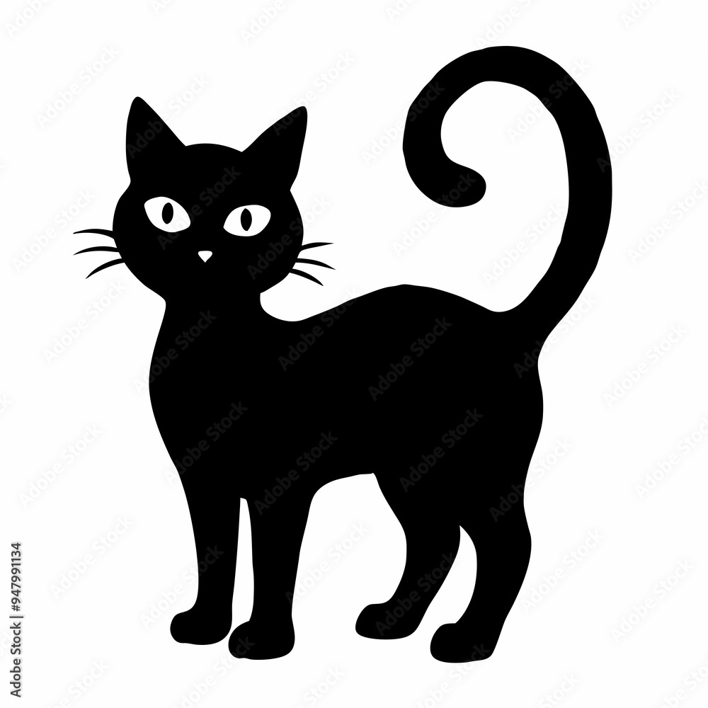 halloween cat vector silhouette halloween cat vector silhouette