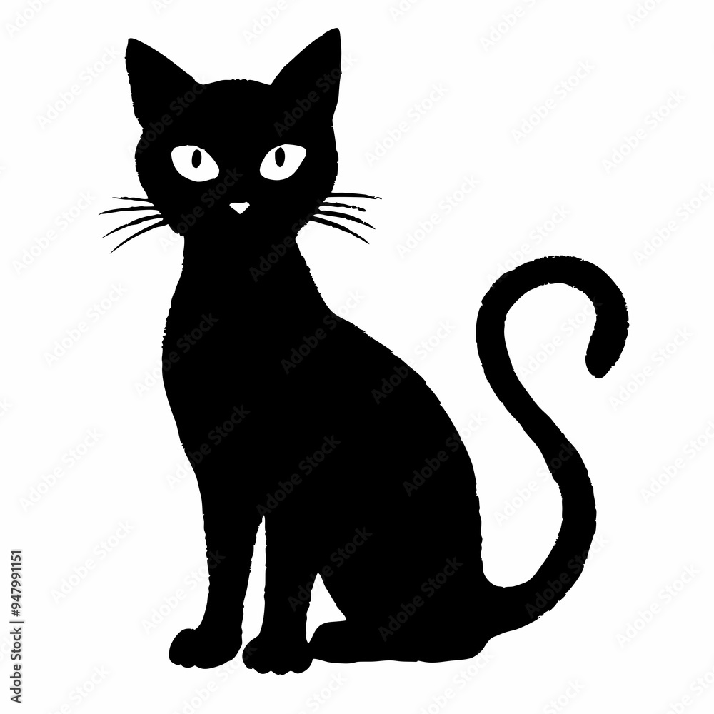 halloween cat vector silhouette halloween cat vector silhouette