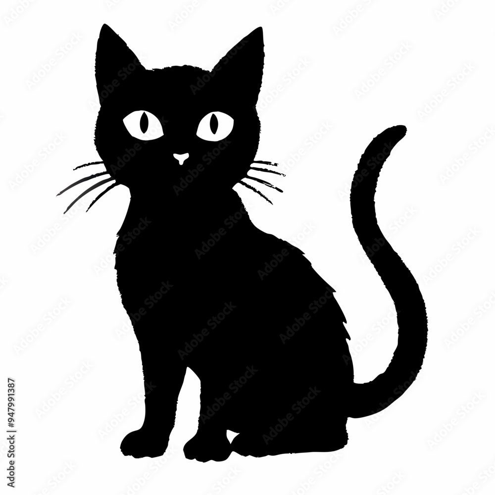 halloween cat vector silhouette halloween cat vector silhouette