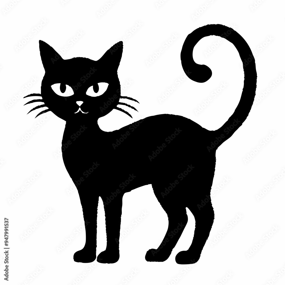 halloween cat vector silhouette halloween cat vector silhouette