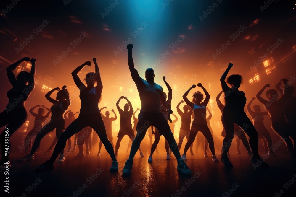 Cardio exercise class BODYCOMBAT dancing adult entertainment. Cardio exercise class BODYCOMBAT dancing adult entertainment.