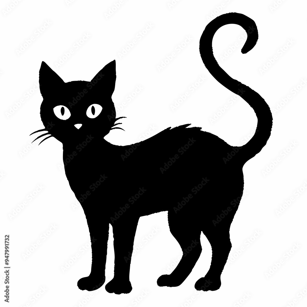 halloween cat vector silhouette halloween cat vector silhouette