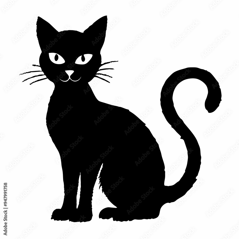 halloween cat vector silhouette halloween cat vector silhouette