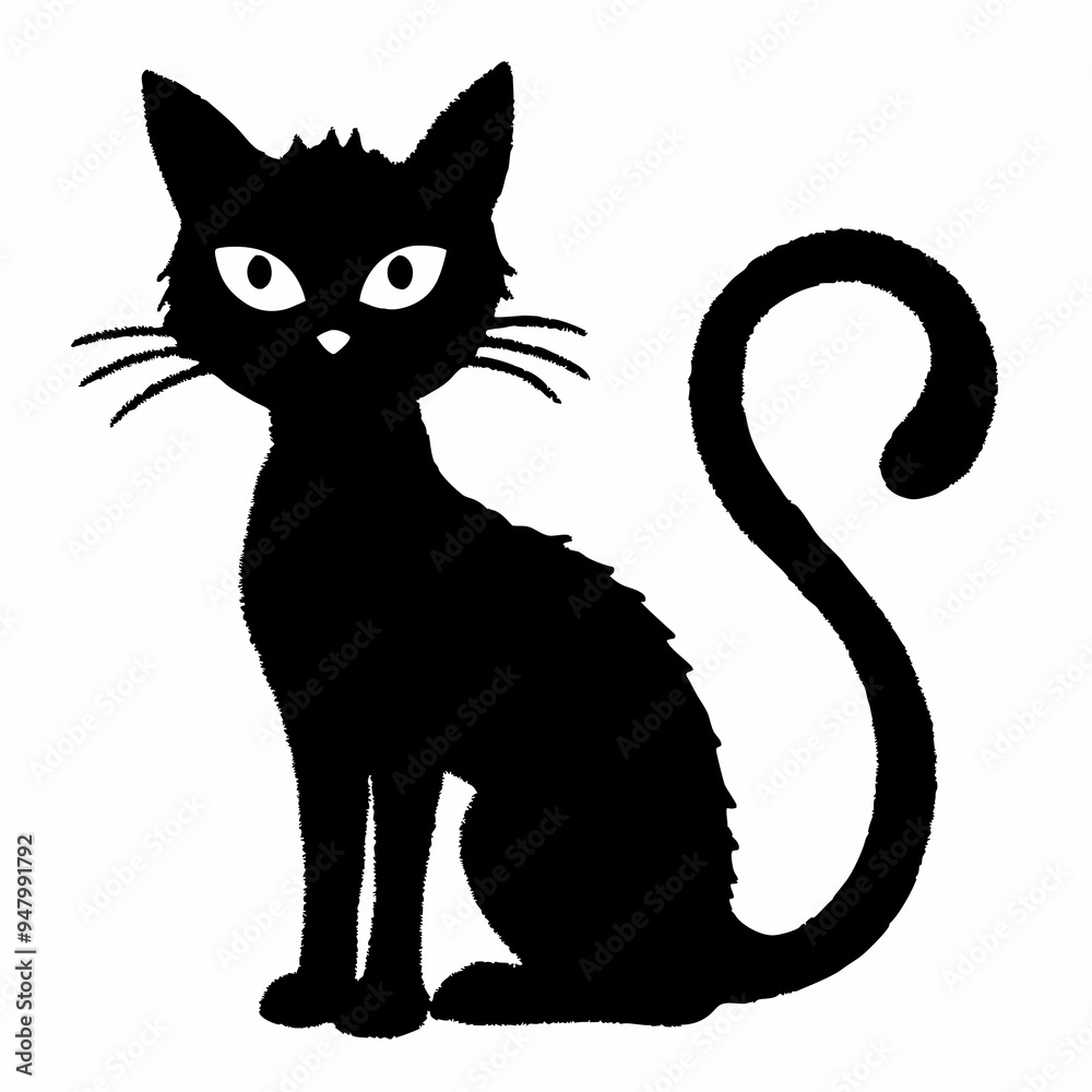 halloween cat vector silhouette halloween cat vector silhouette
