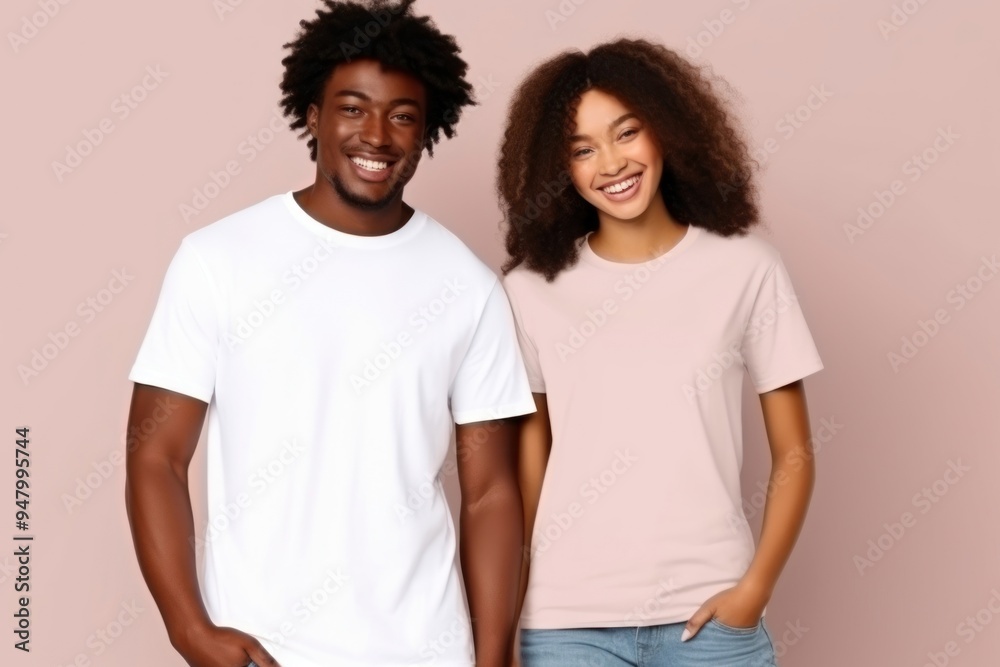 Obraz premium Laughing portrait t-shirt apparel.