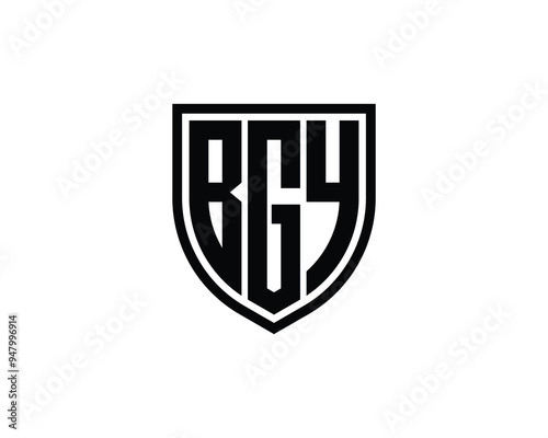 BGY logo design vector template. BGY