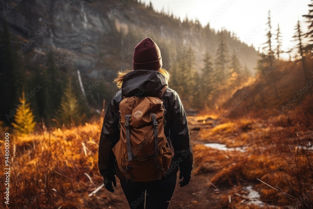 Backpacking wilderness hiking adult. Backpacking wilderness hiking adult.