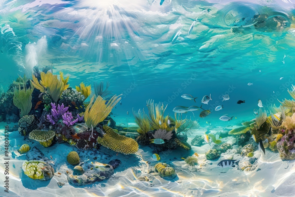 Naklejka premium Underwater Paradise