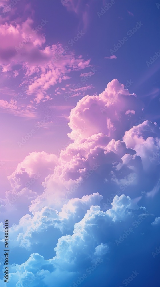 Serene pastel cloudscape mobile wallpaper Serene pastel cloudscape mobile wallpaper