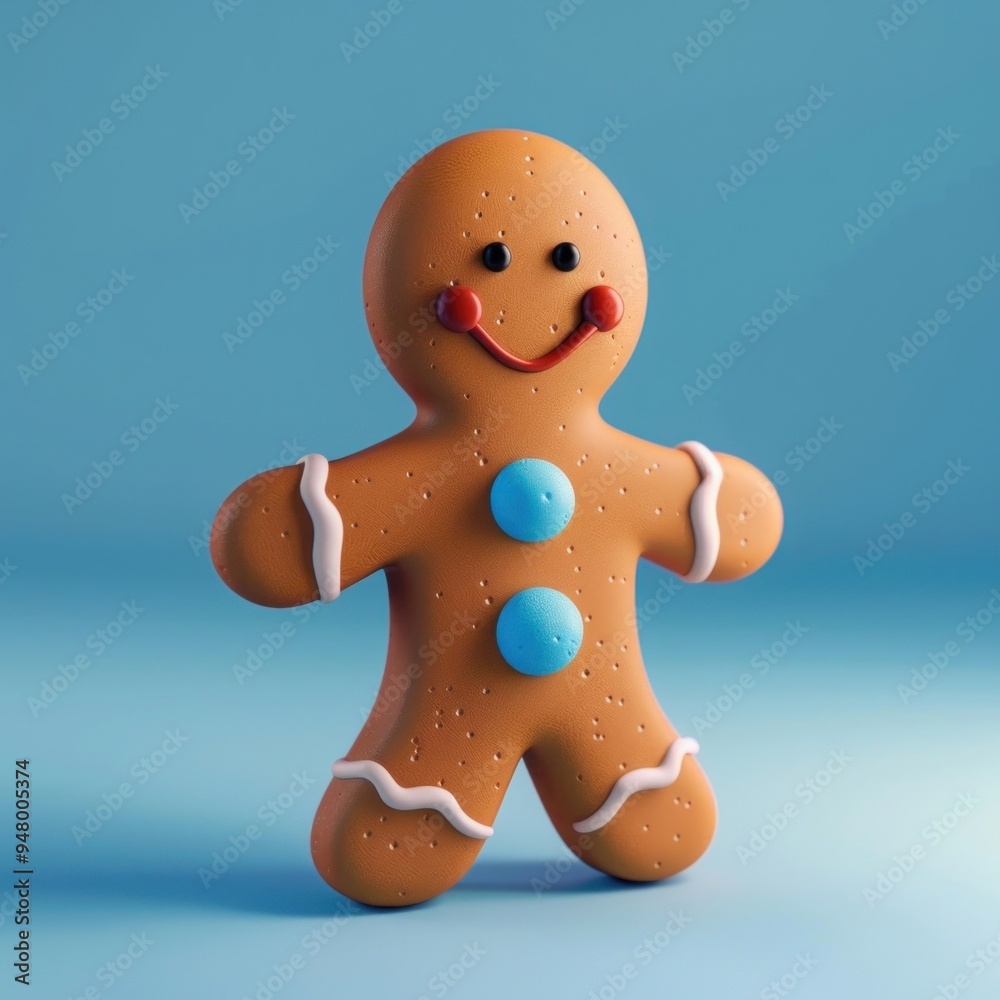 Cute gingerbread man illustration Cute gingerbread man illustration