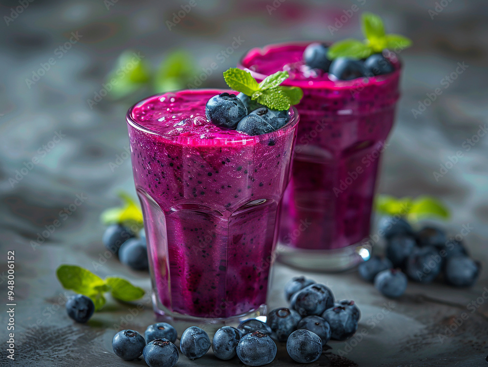Healthy organic food blueberry smoothies antioxidant glasses drink as breakfast freshness mixed berry fruit milkshake yogurt, homemade juicy summer healthy eating refreshment dieting detox vitamin