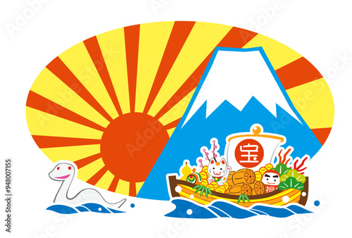 巳年　宝船