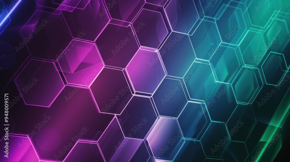 Abstract Hexagonal Pattern with Vibrant Colors Abstract Hexagonal Pattern with Vibrant Colors