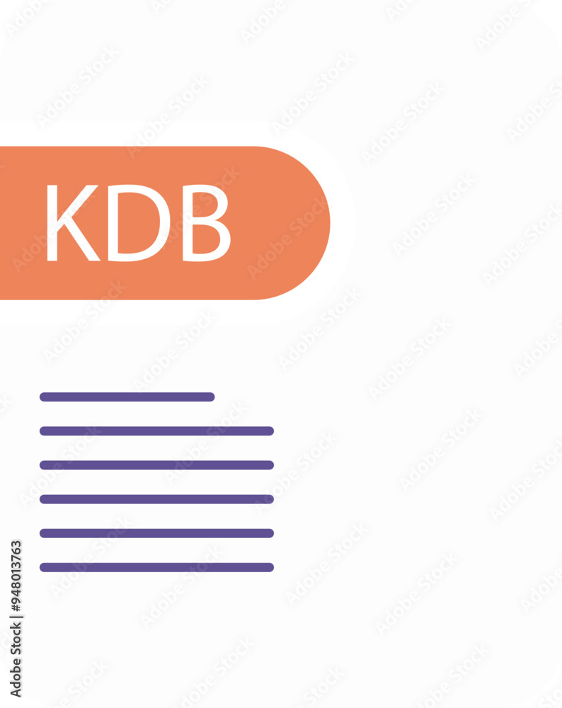 KDB File icon deep and minimal KDB File icon deep and minimal
