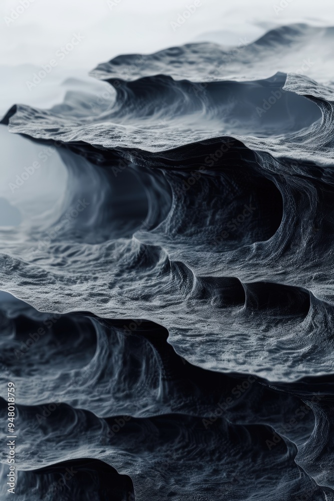Abstract rock formations with geometric patterns Abstract rock formations with geometric patterns