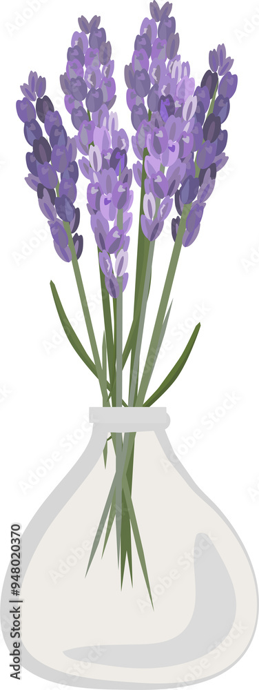 Naklejka premium Dry lavender bouquet