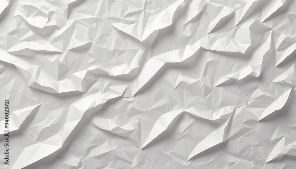 Fototapeta premium Colorful White Paper Texture Crumpled Background Packaging Digital Graphic Design