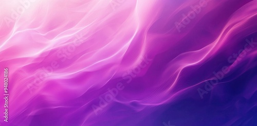 Abstract flowing fabric waves in soft pink and deep purple hues Generative AI