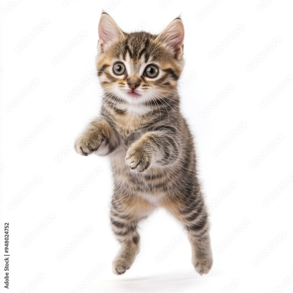 Cat kitten in motion pose transparent background Cat kitten in motion pose transparent background