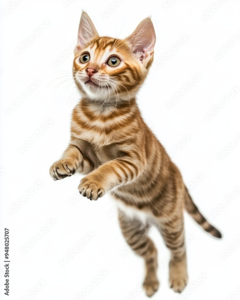 Cat kitten in motion pose transparent background Cat kitten in motion pose transparent background